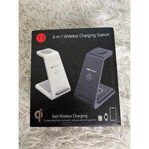 Mango 3 in 1 Wireless Charging Station New in Box Black